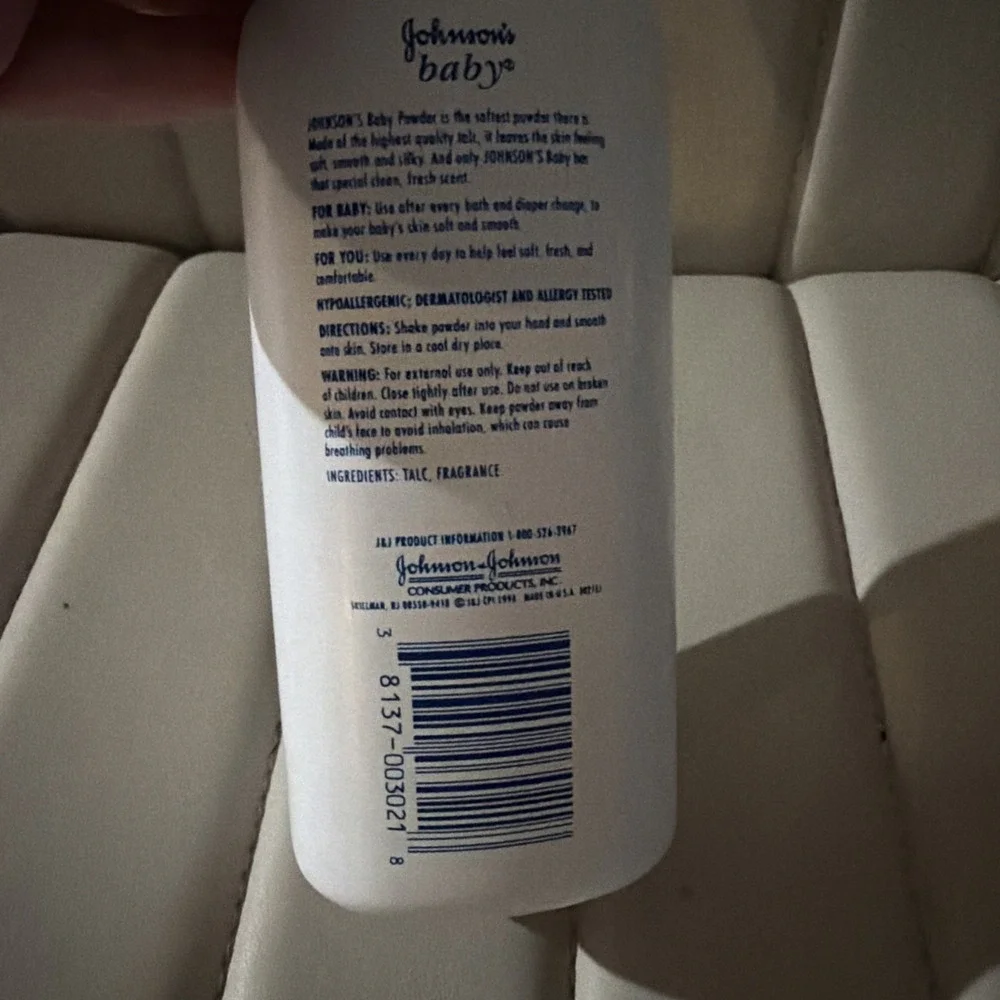 Vtg 1994 Johnson's Baby Powder with Talc 15 oz Bottle Sealed & Full